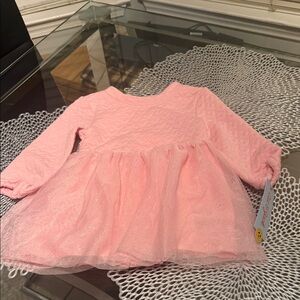 Pink Long Sleeve Baby Dress